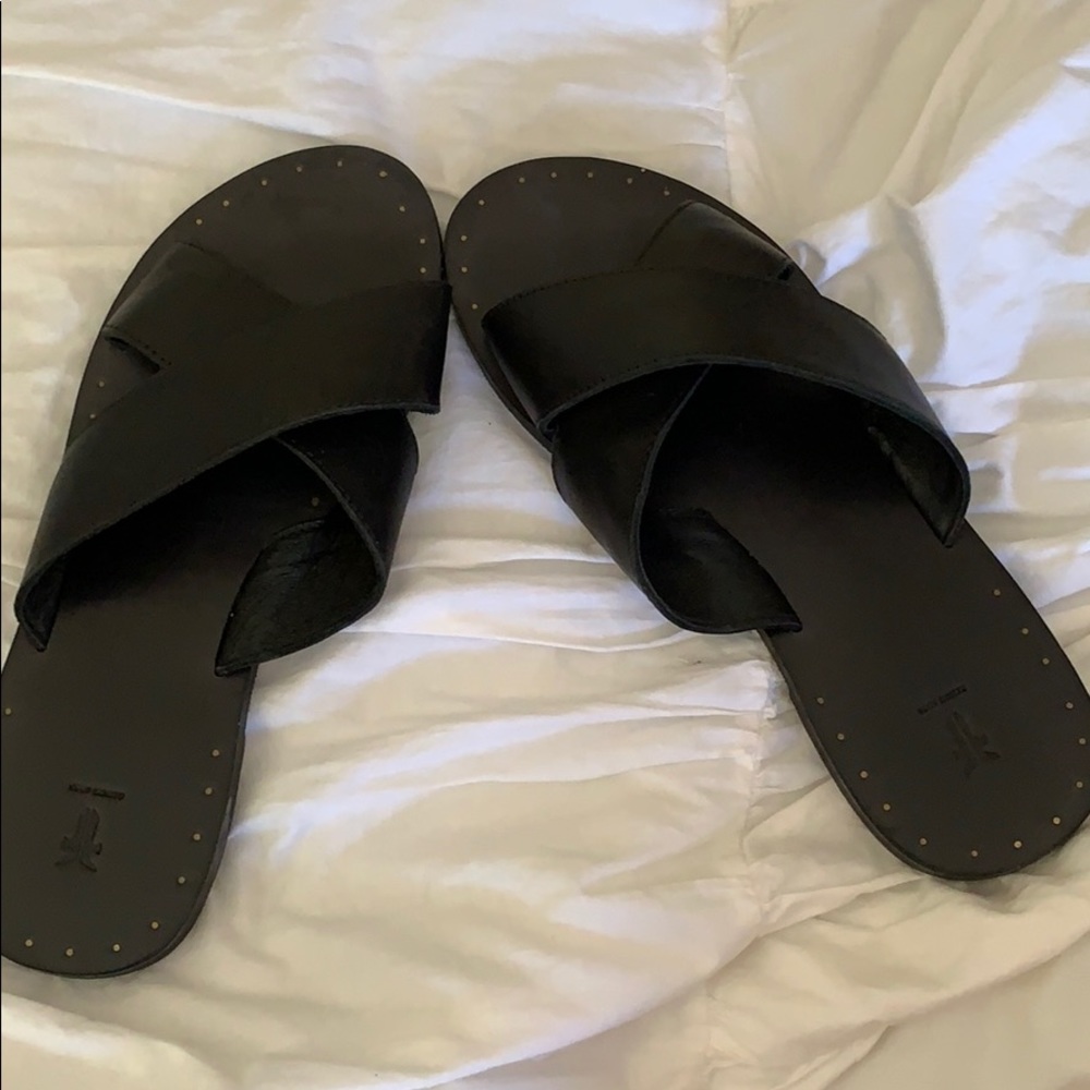 Black Slide Sandals